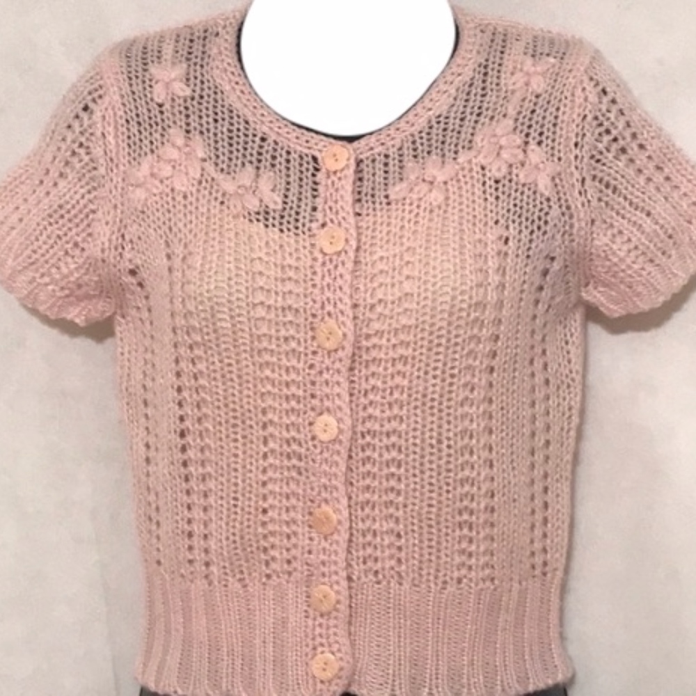 Lucky Brand pink wool knitted sweater EUC